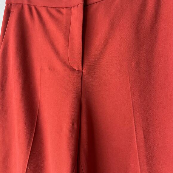 Rosetta Getty Trouser Red Cropped Tapered High Rise‎ Dress Pants Size 10 - Picture 6 of 13